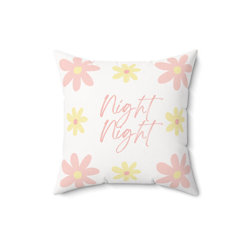 Nigh Night Square Pillow