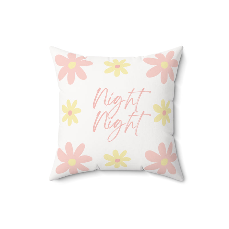 Nigh Night Square Pillow