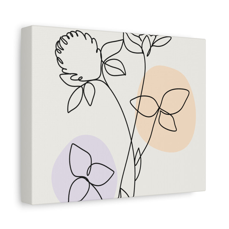 Muted Flower Canvas