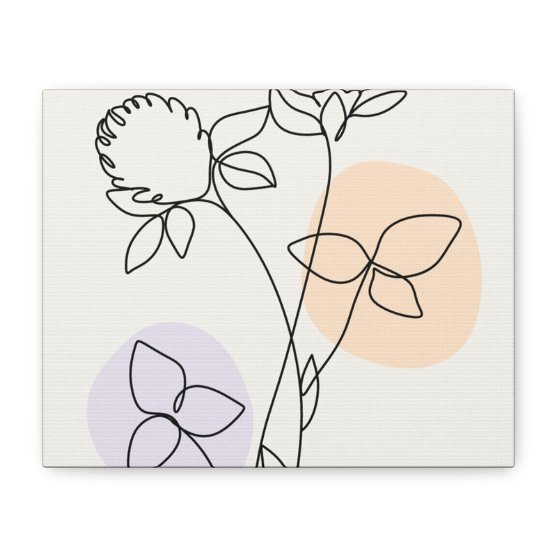 Muted Flower Canvas