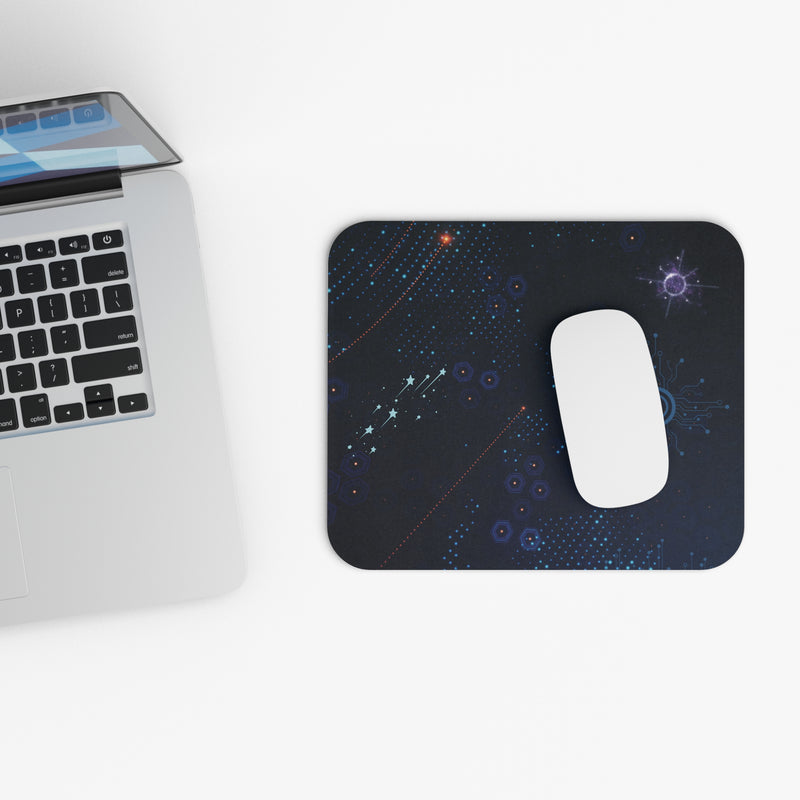 Blue Galaxy Mouse Pad